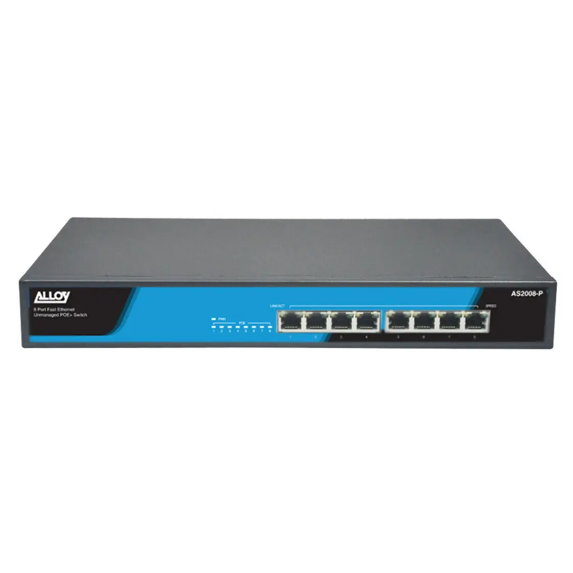 Alloy 8 Port Fast Ethernet POE Switch
